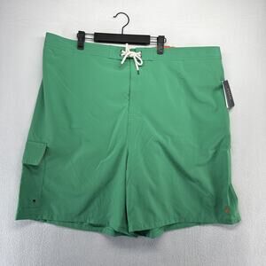 Ralph Lauren Swim Trunks Mens 5XB 5XLB Green Classic Traveler Solid Pony NEW
